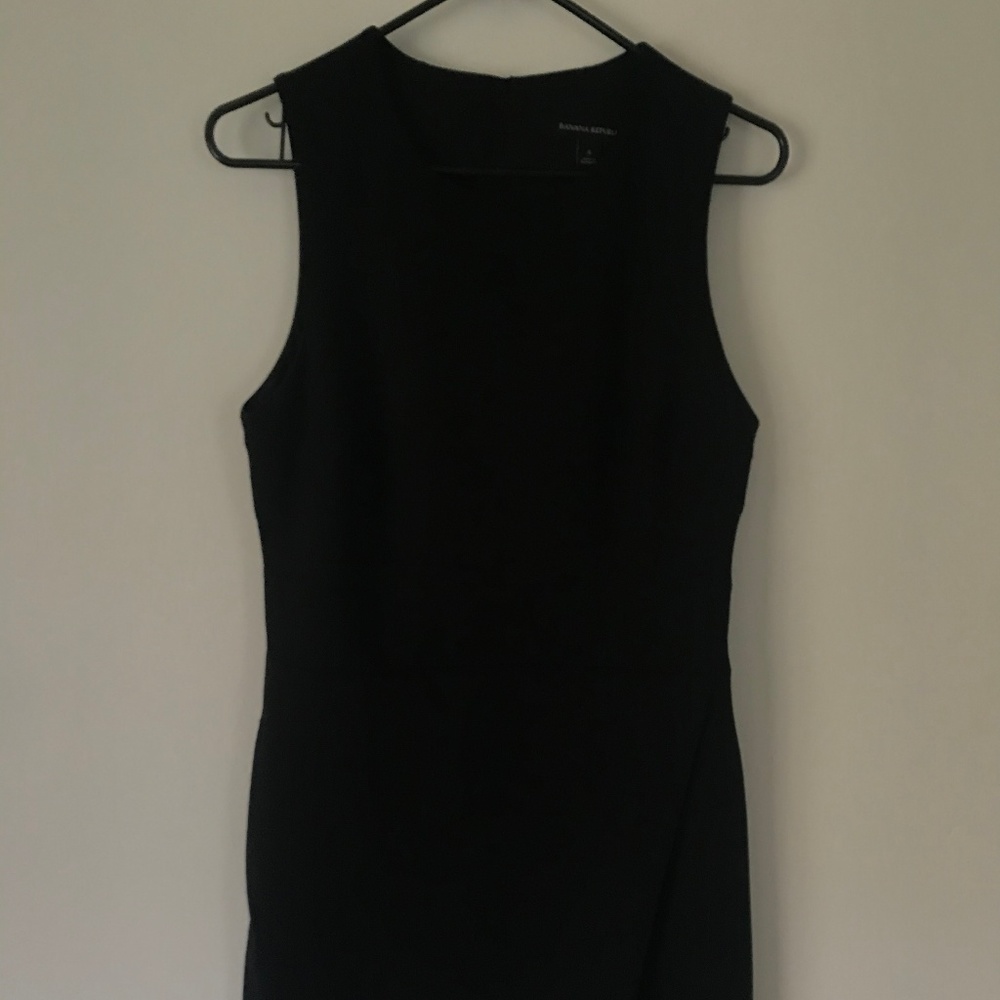 Black Banana Republic Sloan Dress Sleeveless 8